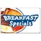 Signmission Breakfast Specials Banner Heavy Duty 13 Oz Vinyl with Grommets B-60 Breakfast Specials - alternate 1